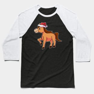 Christmas Horse Baseball T-Shirt